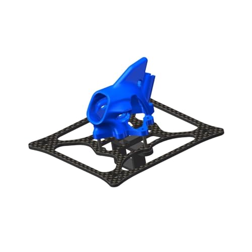 Structure carbone 3K de précision : le cadre FPV Bassline-2 bleu de 90 mm