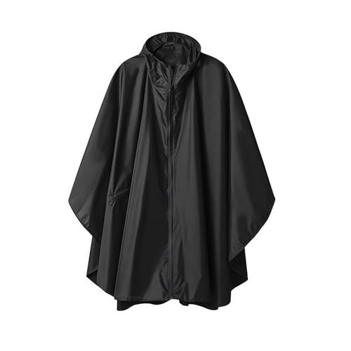 Genérico Poncho Impermeable Mujer - Chaqueta protectora moderna para hombre y mujer impermeable gruesa con cremallera transparente ideal montañismo