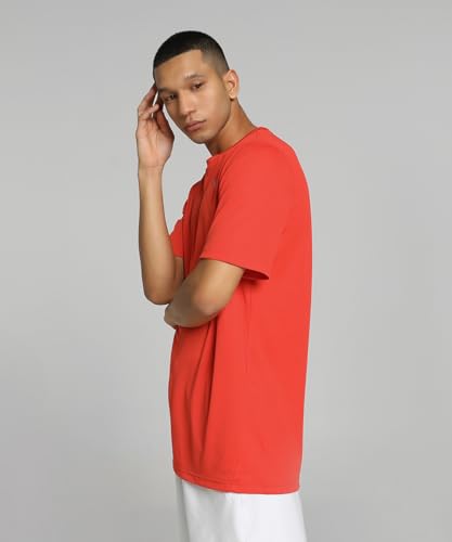 Puma Men's Polyester Solid Regular Fit T-Shirt