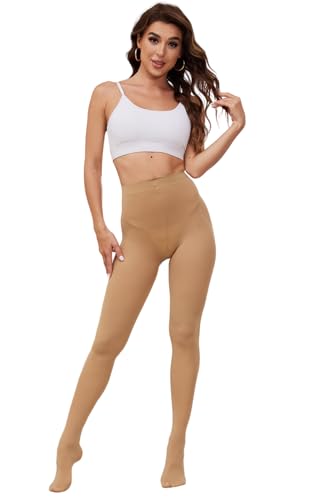 Image of Women's Tights 80D Ultra Soft Semi Opaque High Waist Pantyhose | Super soft microfiber women's tights are skin-friendly, breathable, stretchy, durable, well-fitted and stay in place