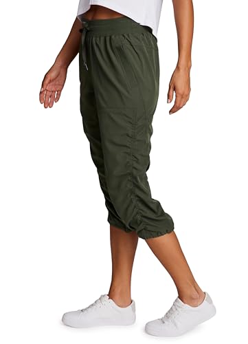 Image of RBX Active Capri Pants for Women Joggers Stretch Lightweight Women's Casual Pant Capri with Drawstring