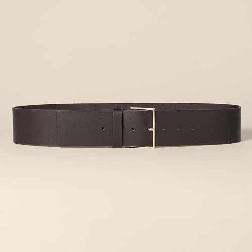 Amazon Essentials Womens Wide Leather Belt, Brown, Small - image 3