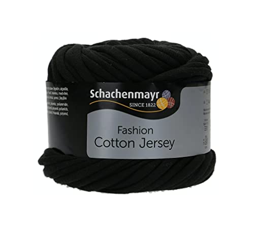 Schachenmayr Cotton Jersey, 100G Schwarz Fils À Tricoter Cover