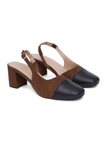 Image of TRYME Women's Mary Jane Block Heels | Single Strap Square Toe Pumps | Comfortable Chunky Heel Shoes for Office Casual Elegant Wear