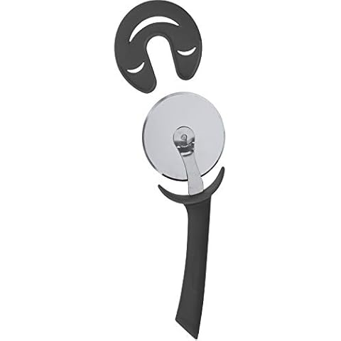 your castle Pizzaschneider - Pizzaroller, Pizzarad - Pizza Cutter aus Edelstahl Räder und Silikon Griff Cover