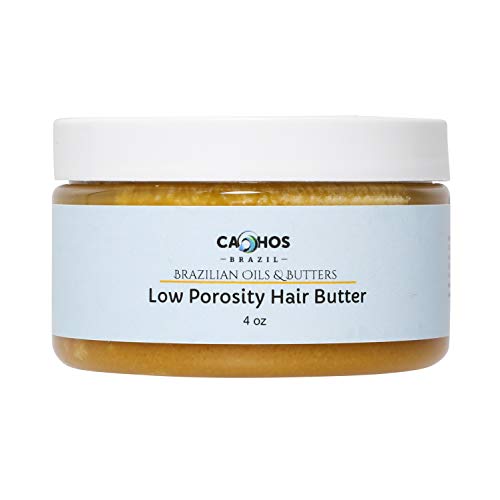 Cachos Brazil Low Porosity Hair Butter (Natural Styler) seal moisture, curl definition & LOC