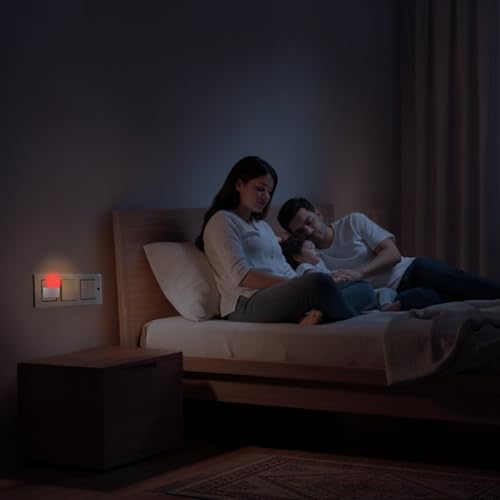 Image of Philips 0.5W LED Bulb Red | Joy Vision Plug-and-Play LED Night Lamp | Night Light for Bedrooms & Corridors | 2-Pin Socket | Energy Saving, Long Life | Pack of 24