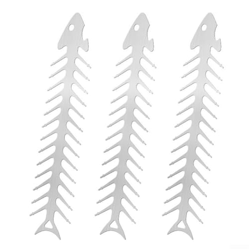 Yuanpgky Soporte multifunción para pinchos de barbacoa de acero inoxidable, herramienta de cocina con abridor de botellas para barbacoa al aire libre, plateado (L)