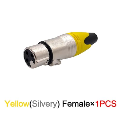Conector XLR de audio soluciona errores de conexión con su código amarillo 2