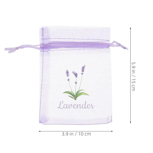 20 bolsas sachet vacías de malla con aroma a lavanda miniatura 3