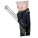 Milisten Multi Function Arrow Waist Bag Hanging Arrow Holder with Large Capacity for Outdoor Hunting and Archery Black No Arrows Included