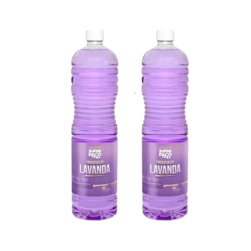 SPaco Friegasuelos Lavanda, Aroma Duradero, Limpieza Diaria del Hogar, Pack 2 x 1,5 L