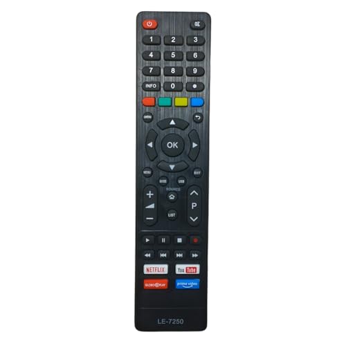 Controle Remoto Compatível Philco Smart TV Netflix Youtube 32, 40, 43, 50, 55 e 58 polegadas PTV49F68DSWN PTV75E30DSWNT PTV86E30DSWNT 49F68 / 50F60SN