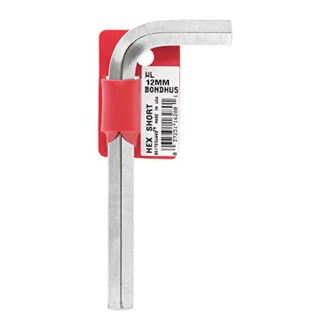 Bondhus 16280 12 mm llave Allen hexagonal con Briteguard acabado Cover