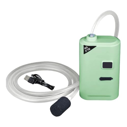 Generico Bomba de aire para acuario – USB sin ruido portátil aireador para acuario – Aireador ajustable para estanques, plantas, reptiles y acuicultura