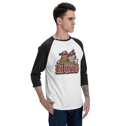 Modesto Nuts Men'S Raglan Sleeves Baseball T-Shirts3