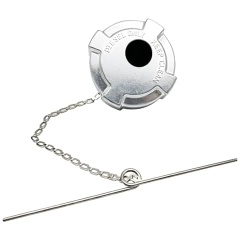 3in-8 NPSL Vented Fuel Tank Cap Fit for Freightliner & Mack & Volvo & Western Star & International Heavy Duty Trucks, Non-Locking, Female, Replace 2040856C91 16MF316 25195379 Cover
