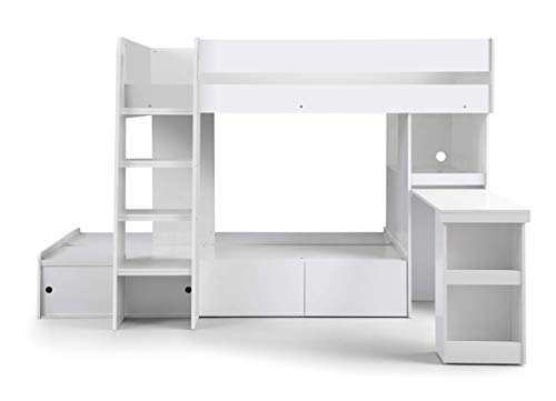 Julian BowenEclipse Bunk Bed, White, Single
