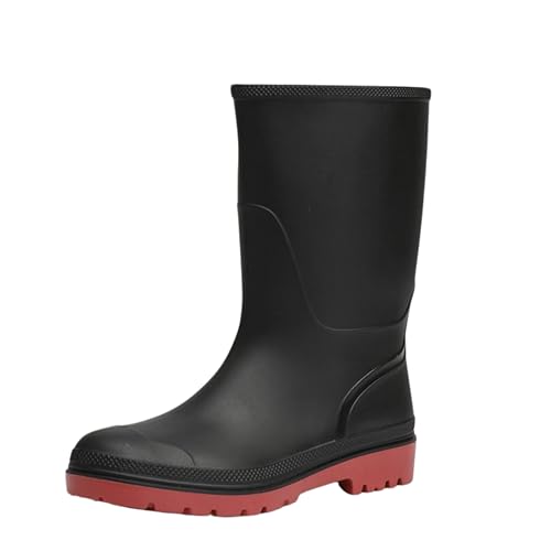Image of Durable Rubber Boots for Men & Women | Waterproof, Comfortable Work Boots with Sole for Outdoor Activities, Gardening & Farming - Non-Slip, Easy to Clean
