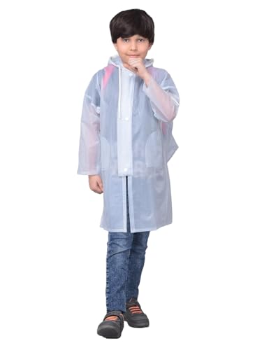 Image of Dollar Rainguard Kid's PVC Full Sleeve Solid Raincoat with Adjustable Hood and Pocket