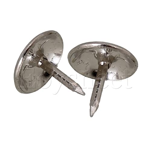 ZZZYW 100pcs 9 x 9mm Gouttes de Garniture avec têtes de dôme Rond (Color : Silver, Taille : 9 x 9mm) Cover