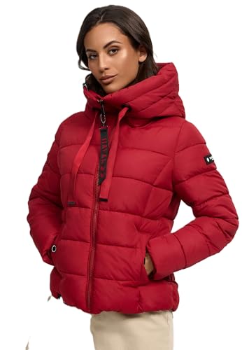 Navahoo Damen Steppjacke Winterjacke Stehkragen gefüttert B930...