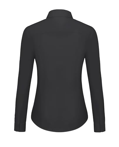siliteelon Button Down Shirts for Women Dress Shirts Cotton Long Sleeve Shirt for Women Wrinkle Free Stretch Work Blouse2