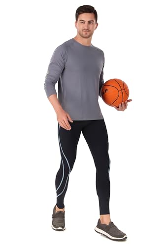 Image of ReDesign Apparels Men's Polyester Compression Pant /Tights /Megging for Gym, Running, Cycling, Yoga & All Sports