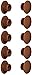 cyclingcolors 10x cache trou bouchon plastique 5mm à 35mm capuchon protection vis blanc noir gris marron meuble table chaise mur (Øtrou 8mm/Brun RAL 8007)