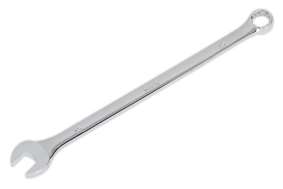 Sealey AK631015 Extra-Long Combination Spanner, 15mm