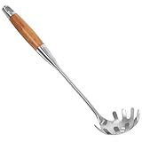 Beavorty Edelstahl Spaghettilöffel Nudellöffel mit Geschlitztem Design Leichtes Küchenutensil für Pasta Nudeln Handlich und Platzsparend für Haus Küche
