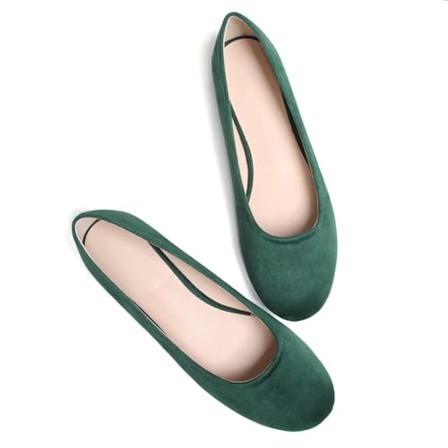 Image of Dear Time Women's Flats Comfortable Slip On Ballet Flats Soft Solid Casual Shoes