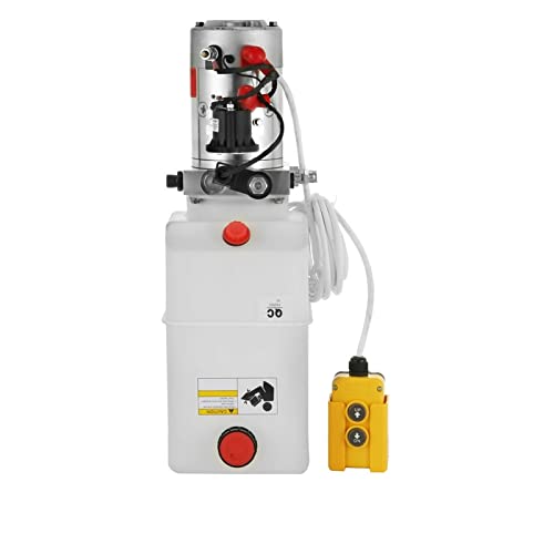 Electric Hydraulic Pump 7 Quart Single Acting Plastic Reservoir for Dump Trailer YIJIAN