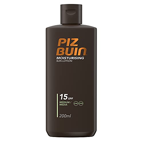 Piz Buin Feuchtigkeitsspendende Sonnenmilch LSF15, 200 ml