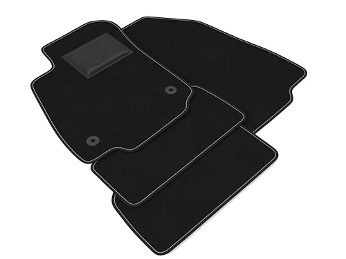 DHCarMats | Alfombrillas de coche para Opel Mokka X de 2016 a 2021 | Alfombras a máquina de moqueta antideslizante | Interior del habitáculo - Kit completo delantero y trasero