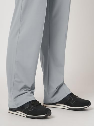 Image of MARK LEUTE Men's Straight Fit Rapid Dry Front Pleated Stretchable Lycra Trackpant