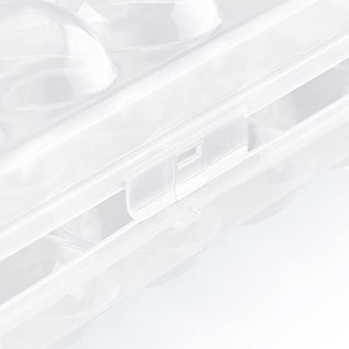Miniatura 7 de COM-FOUR® 2x Caja de huevos para 12 huevos - Almacenamiento de huevos - Contenedor de huevos para la nevera - Soporte de huevos para huevos fresco