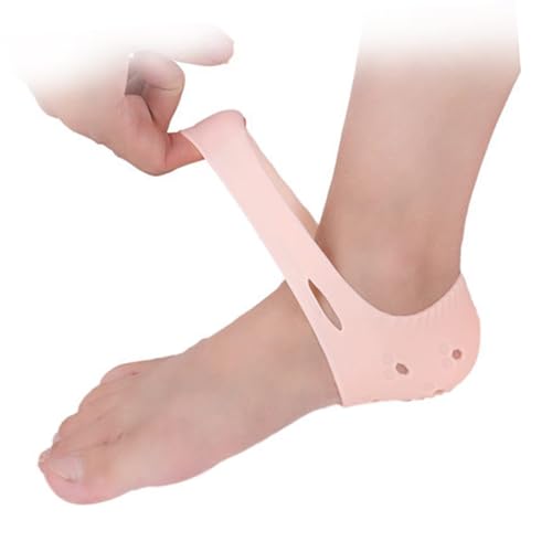 BIUDECO Protective Heel Sleeves Soft Gel Heel Socks for Cracked Skin Comfortable Moisture Retaining Anti-Slip