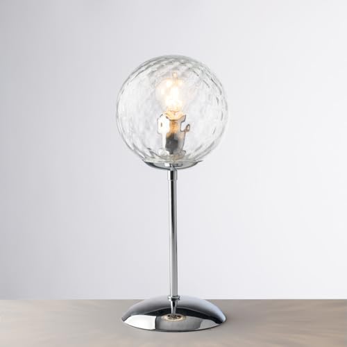 Lumetto Demetra metal cromo con 1 luz E14 para mesita de noche