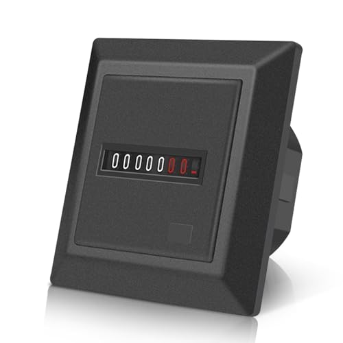 AC 220-240V 50Hz Compteur Horaire, Compteur Horaire à affichage Numérique Outil de Minuterie de Tachymètre à Affichage Numérique pour Machines de...