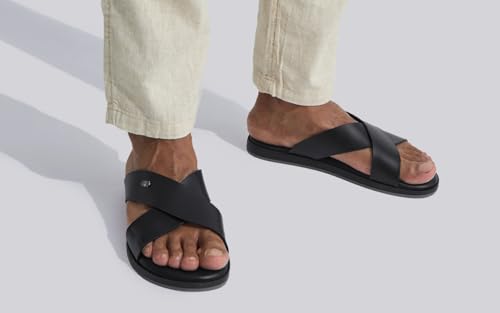 Image of Neeman's Minimals Sandals for Men | Casual Slippers with Ergonomic Arch Support & Anti Skid Sole | Faux Leather Waterproof Chappal | Lightweight Monsoon Floaters for Beach & Outdoor Wear