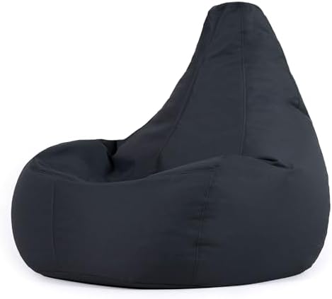 Bean Bag Bazaar Dalton Gaming Sitzsack für Erwachsene, Dunkelgrau, Indoor Outdoor Sitzsack...
