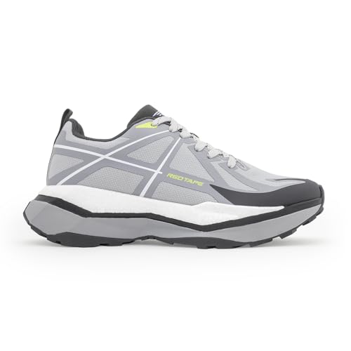 Image of Red Tape Men's Sneakers Off White Olive Mesh TPU Round Toe Lace-Up