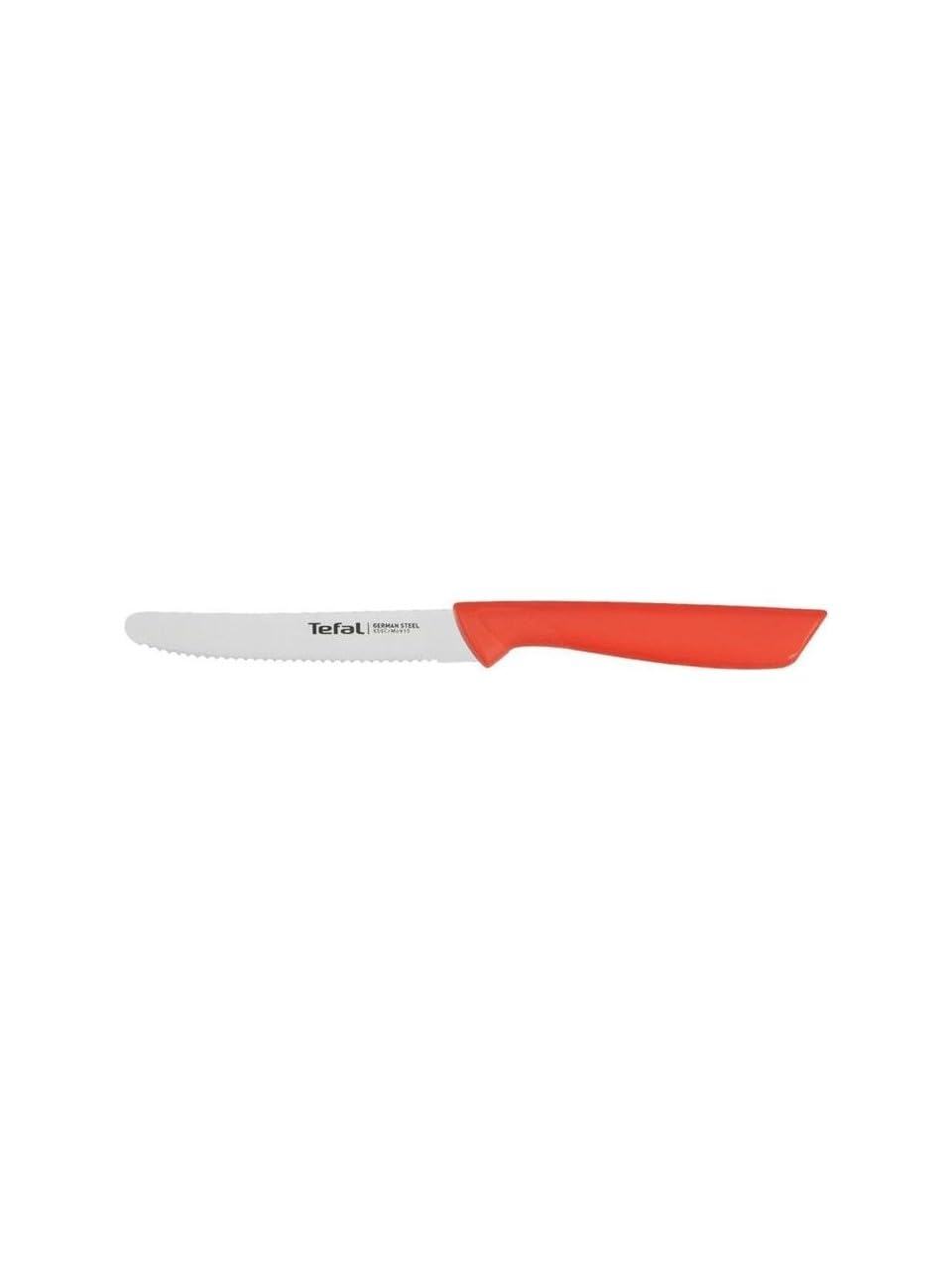 Tefal K27303 Colorfood evrensel bıçak 10 cm | dişli | Alman paslanmaz çelik | çok yönlü | korozyona dayanıklı | ergonomik | güvenli, turuncu