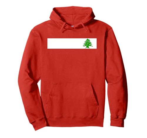 Lebanon Flag On Heart One Lebanese Nation Pullover Hoodie