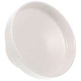 Hemobllo hohe Obstschale Obstteller fuß geformt Porzellan schwarze Obstschale modern Stand polster für paletten dekorationstablett Tablett zum Servieren von Obst Obstschale aus Keramik Weiß