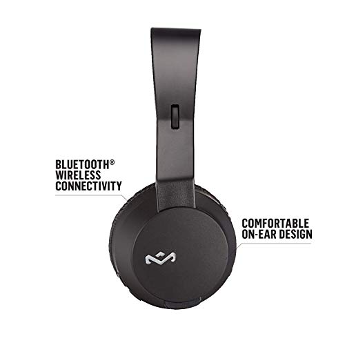 Image of House of Marley Rebel BT Over-Ear Wired Headphones with Microphone, Black