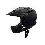 Lixada Full Face Helmet for Adult, Mountain Bike Helmet for Men Women Lightweight Adjustable Visor and Goggle Port 55-59CM