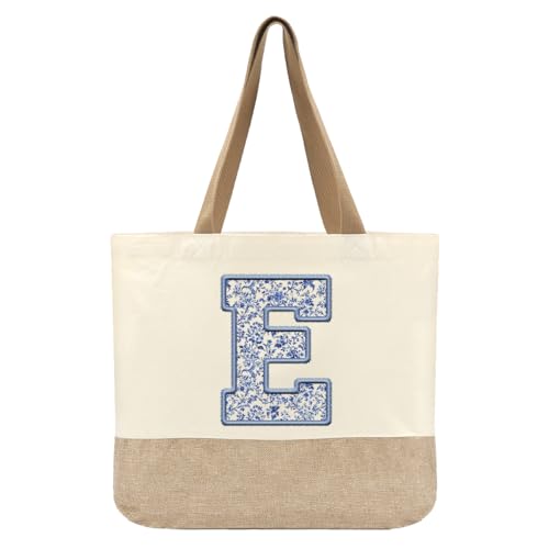 Bolso Tote de Lona Initial para Mujer miniatura 1