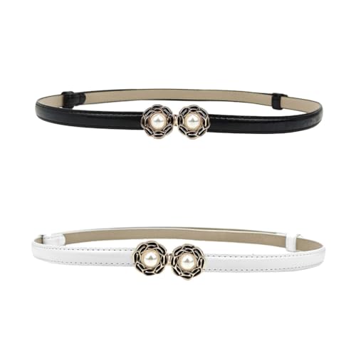 Retro Flower Buckle Girdle Belt Simple Elegant Waist Belt for Wrap Dress Exquisite Waistband for Women3